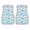 Turquoise Giraffe Pattern Print Front Car Floor Mats