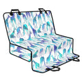 Turquoise Giraffe Pattern Print Pet Car Back Seat Cover