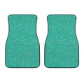 Turquoise (NOT Real) Glitter Print Front Car Floor Mats