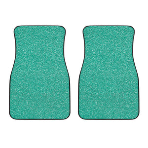 Turquoise Glitter Artwork Print (NOT Real Glitter) Front Car Floor Mats