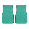 Turquoise Glitter Artwork Print (NOT Real Glitter) Front Car Floor Mats