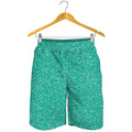 Turquoise (NOT Real) Glitter Print Men's Shorts