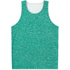 Turquoise Glitter Artwork Print (NOT Real Glitter) Men's Tank Top