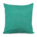 Turquoise (NOT Real) Glitter Print Pillow Cover