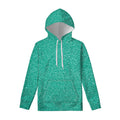 Turquoise (NOT Real) Glitter Print Pullover Hoodie