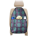 Turquoise Hamsa Pattern Print Car Seat Organizers