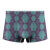 Turquoise Hamsa Pattern Print Men's Boxer Briefs