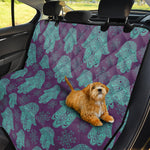 Turquoise Hamsa Pattern Print Pet Car Back Seat Cover