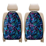 Turquoise Hawaii Tropical Pattern Print Car Seat Organizers