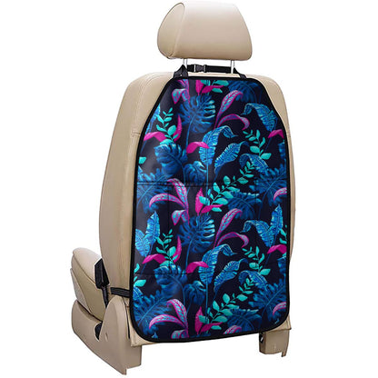 Turquoise Hawaii Tropical Pattern Print Car Seat Organizers