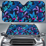 Turquoise Hawaii Tropical Pattern Print Car Sun Shade GearFrost
