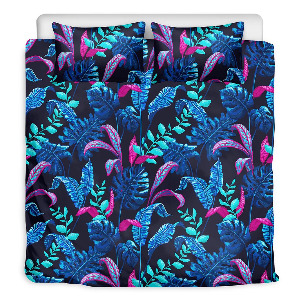 Turquoise Hawaii Tropical Pattern Print Duvet Cover Bedding Set