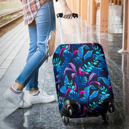 Turquoise Hawaii Tropical Pattern Print Luggage Cover GearFrost