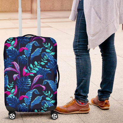 Turquoise Hawaii Tropical Pattern Print Luggage Cover GearFrost