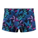 Turquoise Hawaii Tropical Pattern Print Men's Boxer Briefs