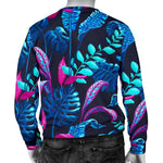 Turquoise Hawaii Tropical Pattern Print Men's Crewneck Sweatshirt GearFrost