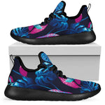 Turquoise Hawaii Tropical Pattern Print Mesh Knit Shoes GearFrost
