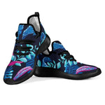 Turquoise Hawaii Tropical Pattern Print Mesh Knit Shoes GearFrost