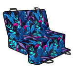 Turquoise Hawaii Tropical Pattern Print Pet Car Back Seat Cover
