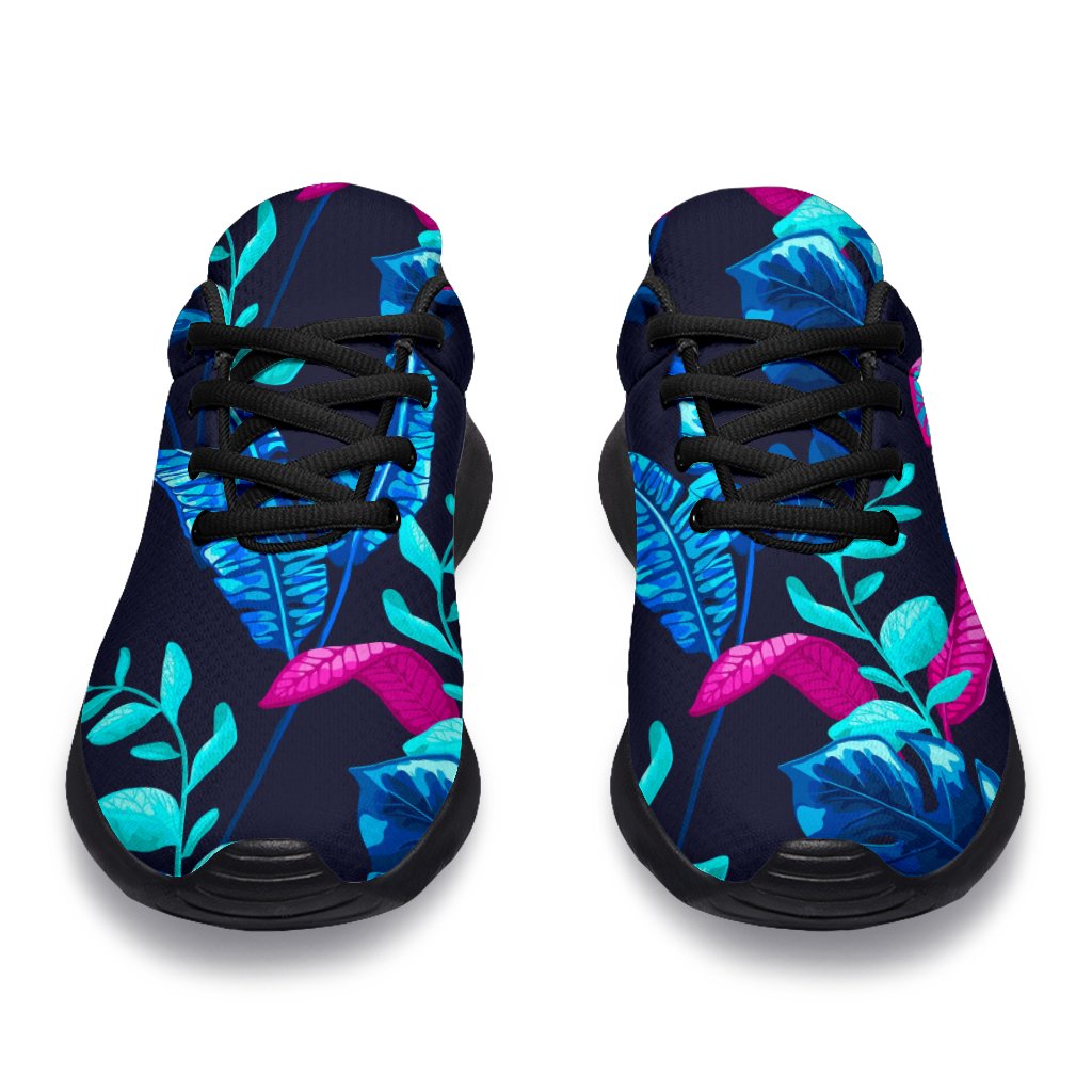 Turquoise Hawaii Tropical Pattern Print Sport Shoes GearFrost