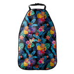 Turquoise Hawaiian Fruits Pattern Print Car Seat Organizers