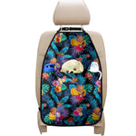 Turquoise Hawaiian Fruits Pattern Print Car Seat Organizers