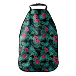 Turquoise Hawaiian Palm Leaves Print Car Seat Organizers