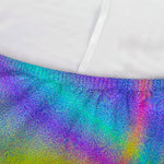 Turquoise Holographic Trippy Print Sofa Cover