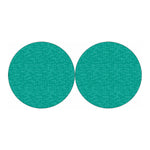 Turquoise Knitted Pattern Print Car Coasters