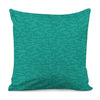 Turquoise Knitted Pattern Print Pillow Cover