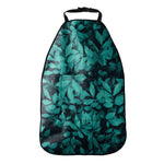 Turquoise Leaf Print Car Seat Organizers