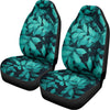 Turquoise Leaf Print Universal Fit Car Seat Covers