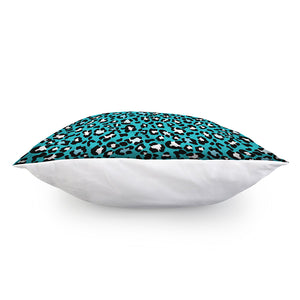 Turquoise Leopard Print Pillow Cover