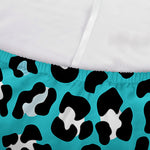 Turquoise Leopard Print Sofa Cover