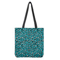 Turquoise Leopard Print Tote Bag