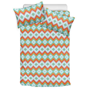 Turquoise Native American Pattern Print Duvet Cover Bedding Set