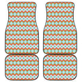 Turquoise Native American Pattern Print Front and Back Car Floor Mats