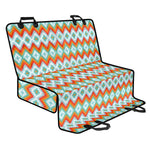 Turquoise Native American Pattern Print Pet Car Back Seat Cover