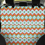 Turquoise Native American Pattern Print Pet Car Back Seat Cover