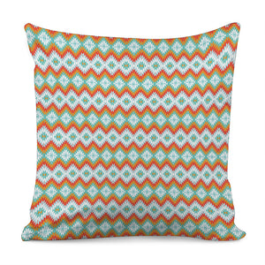 Turquoise Native American Pattern Print Pillow Cover