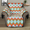 Turquoise Native American Pattern Print Recliner Protector