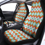 Turquoise Native American Pattern Print Universal Fit Car Seat Covers