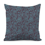 Turquoise Paisley Pattern Print Pillow Cover