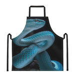 Turquoise Snake Print Apron