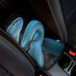 Turquoise Snake Print Car Center Console Cover