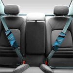 Turquoise Snake Print Car Seat Belt Covers