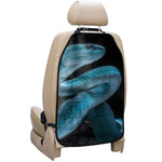 Turquoise Snake Print Car Seat Organizers