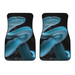 Turquoise Snake Print Front Car Floor Mats