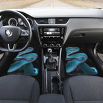 Turquoise Snake Print Front Car Floor Mats