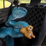 Turquoise Snake Print Pet Car Back Seat Cover